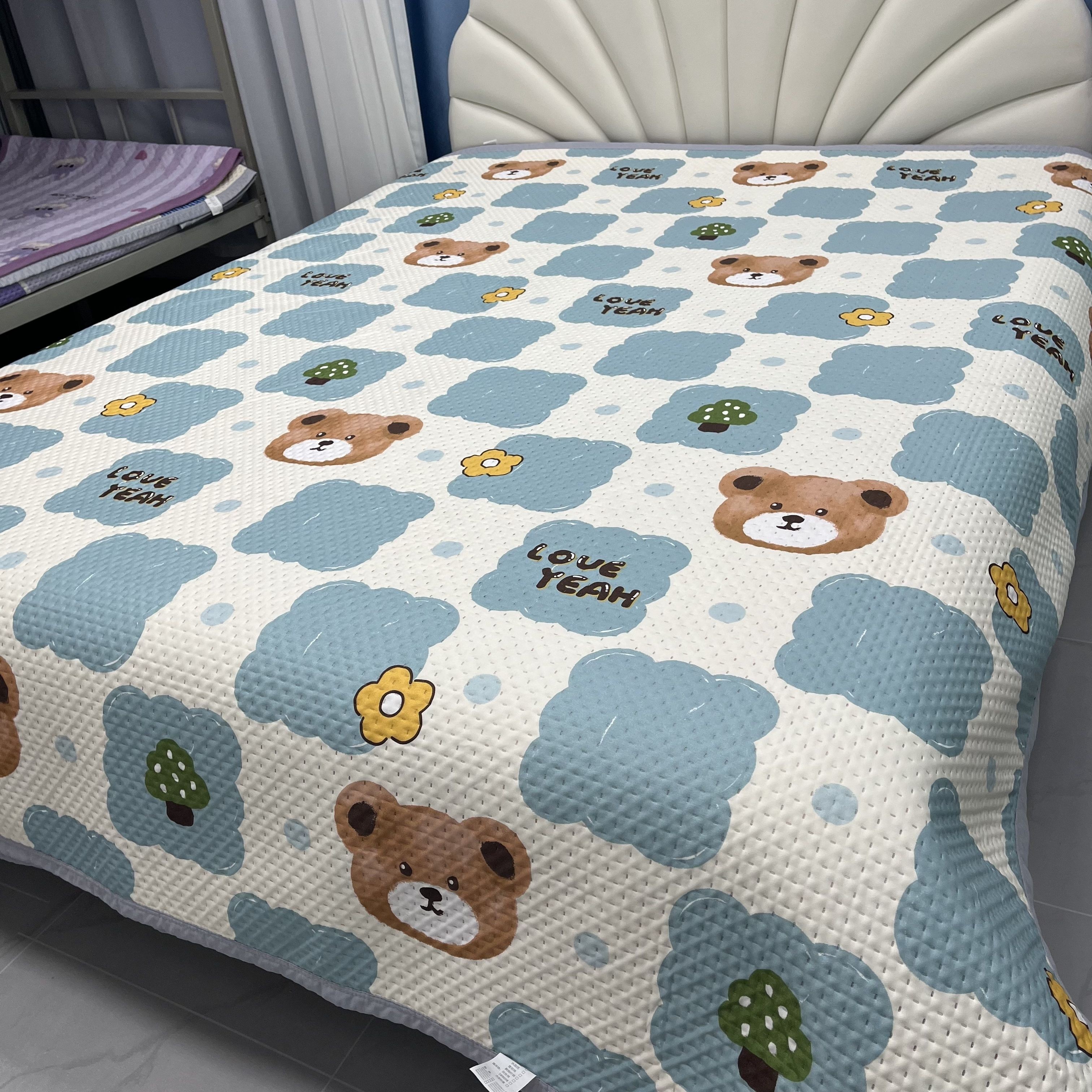 床盖四季通用双面两用加厚炕盖农村大炕毯炕单防滑榻榻米夹棉床单