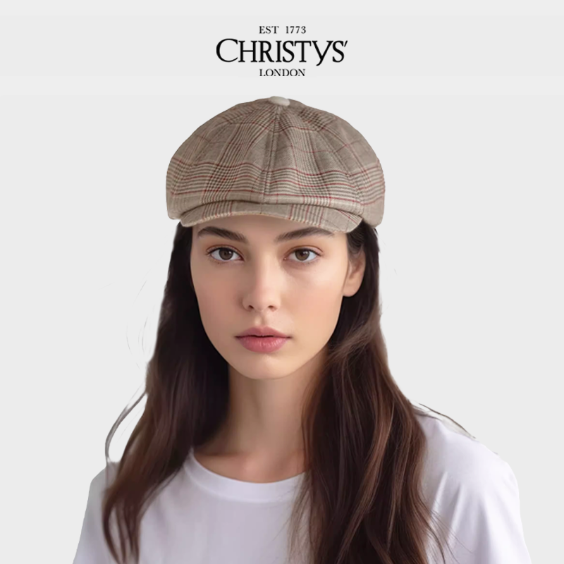 【热销】Christys'皇室品牌 亲王格BakerboyCap八角报童帽子