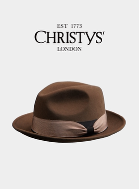 【官方正品】Christys'百年皇室品牌 羊毛礼帽 经典Trilby爵士帽