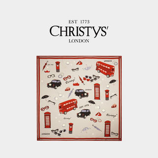 【典藏款】Christys'百年皇室品牌 100%桑蚕丝巾披肩围巾礼物