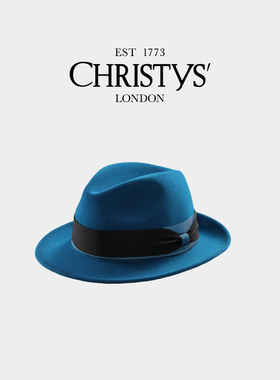Christys'百年皇室品牌 羊毛礼帽 经典Trilby爵士帽男毡帽