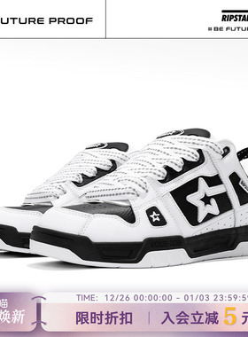 RIPSTAR/爆炸星SKBD Pro国潮经典黑白色情侣休闲面包板鞋滑板鞋子