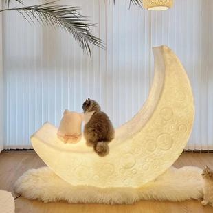 设计师厅T5445北欧网红客月亮灯室户外样板氛围间装 卧饰躺椅月牙