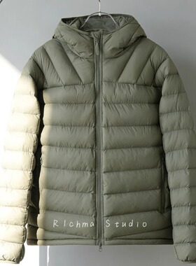 R1chma轻奢金标科技棉防风防泼水保暖轻便男士户外连帽排骨棉衣服