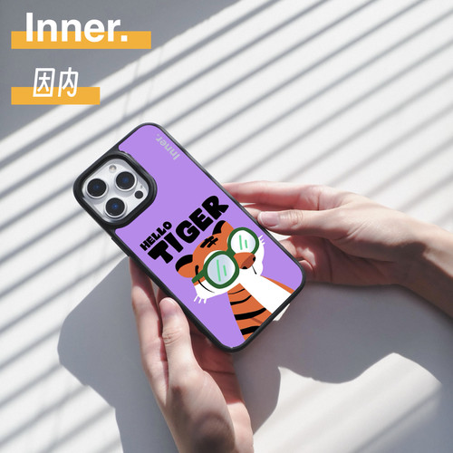 Inner.因内 Cool Zoo镜面手机壳磁吸magsafe可爱生肖治愈ins风保护壳创意个性保护套卡通日常全包适用苹果