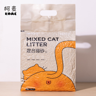 柯麦PETSHY&百宠同厂豆腐混合猫砂膨润土除臭无尘2.5