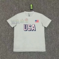 New Usa Flag Style (Grey) Short Sleeves