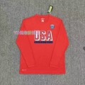 New Usa Chest Flag (Red) Long Sleeve