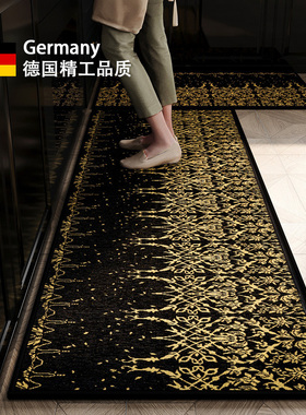 厨房地垫新中式吸水防滑防油耐脏垫子专用脚垫新款可定制地毯高级