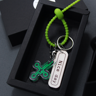 JAoZooA原创转rna运送钥匙扣男女小众设计蛋白生物学基因链包挂件