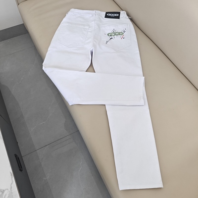 GOOD印花刺绣牛仔裤男女同款长裤