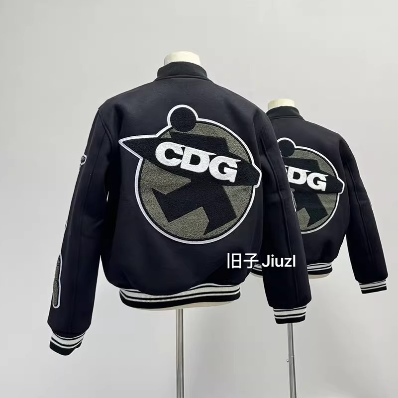 cleanfit复古CDG字母棒球服外套
