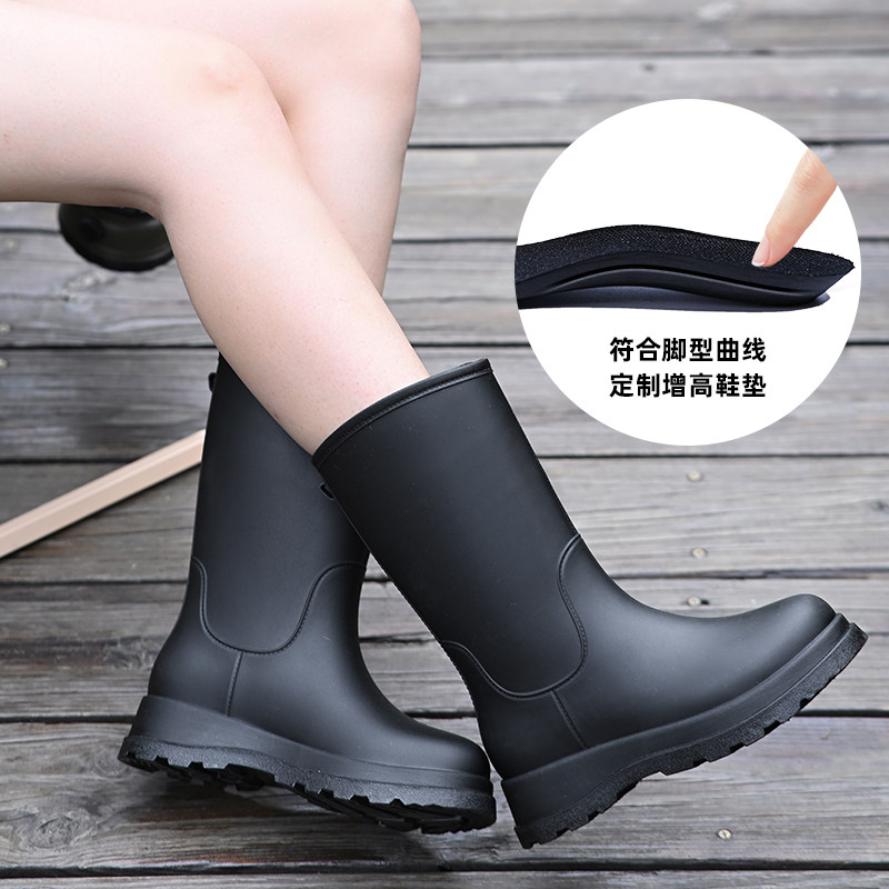 时尚雨鞋高筒中筒防滑休闲胶鞋