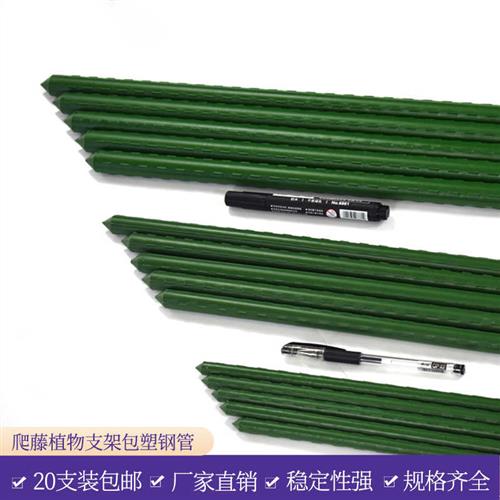花园葡萄爬藤架庭院植物豆角黄瓜爬藤杆牵引固定包塑钢管园艺支架