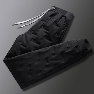 男士 休闲抗寒长裤 2023新款 潮流宽松加厚保暖棉裤 秋冬季 品牌羽绒裤