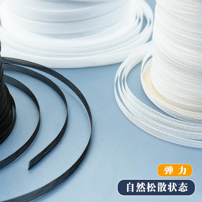 0.3-1.2CM黑色弹力网纱鱼骨辅料