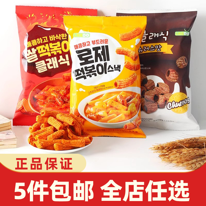 韩国进口涞可炒年糕条100g