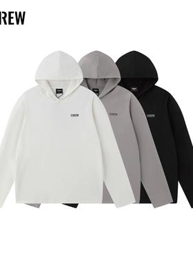 17CREW连帽双面绒男女同款三色简约秋冬内搭长袖T恤
