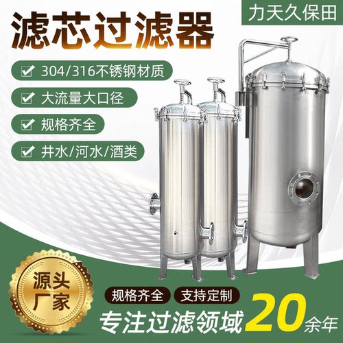 污水喷涂电镀304不锈钢芯式滤芯