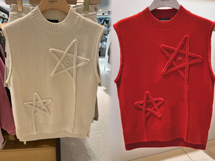 羊毛针织圆领打底背心洋气百搭显瘦高尔夫服装女装运动保暖高球服