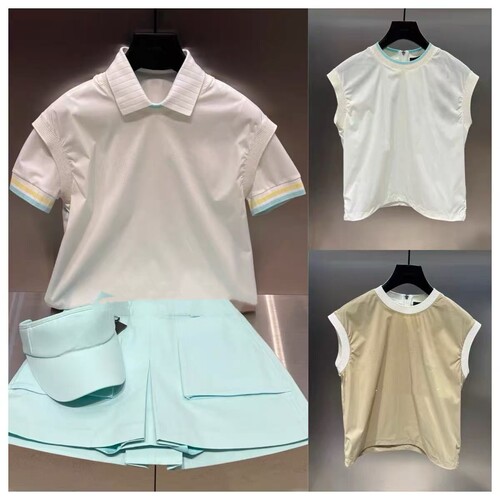 圆领无袖背心运动高球棒球服透气