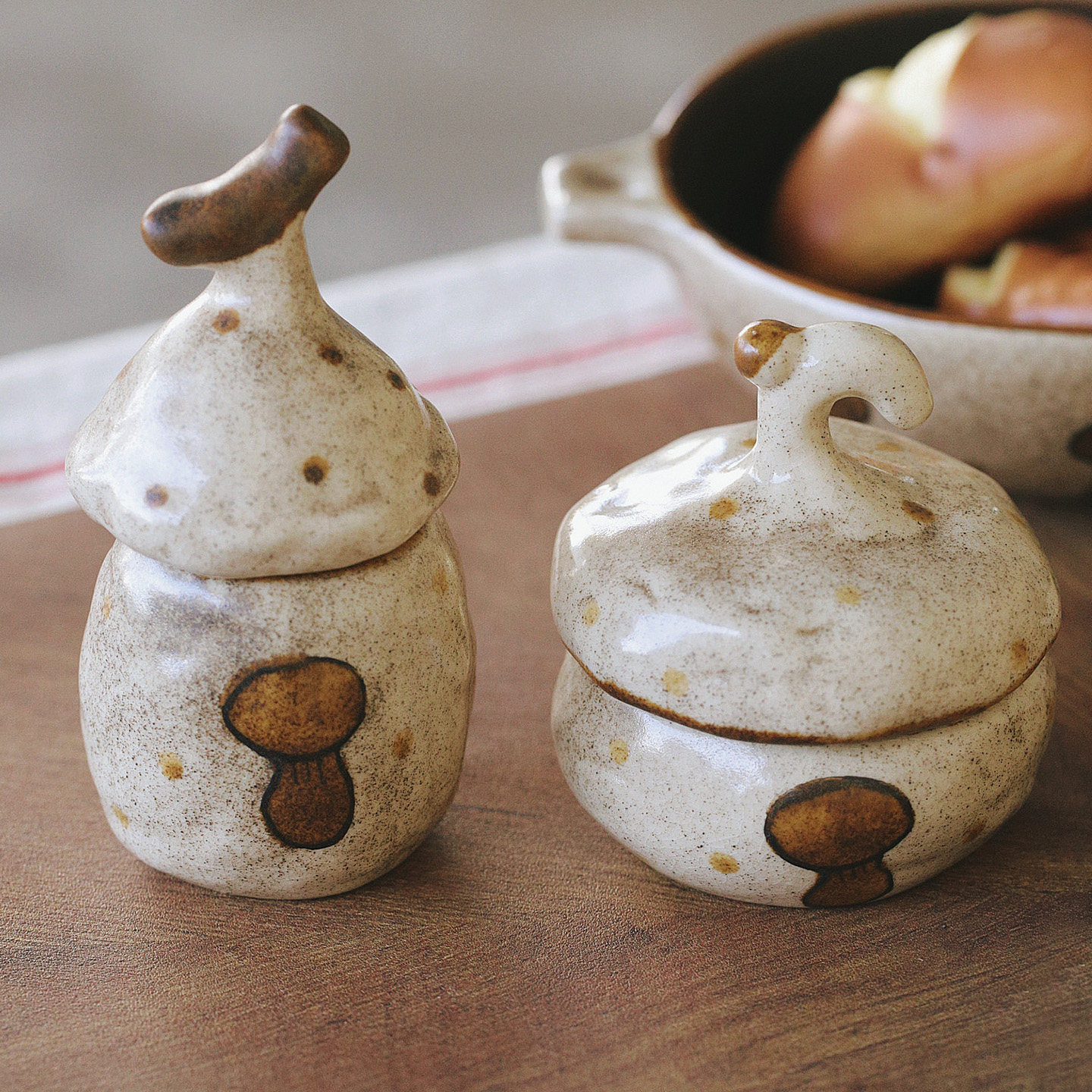 泽滕家陶瓷收纳小罐子茶叶收纳瓶迷你个性烟灰缸家用客厅创意摆件