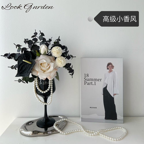 【高级小香风】斗柜仿真花摆件