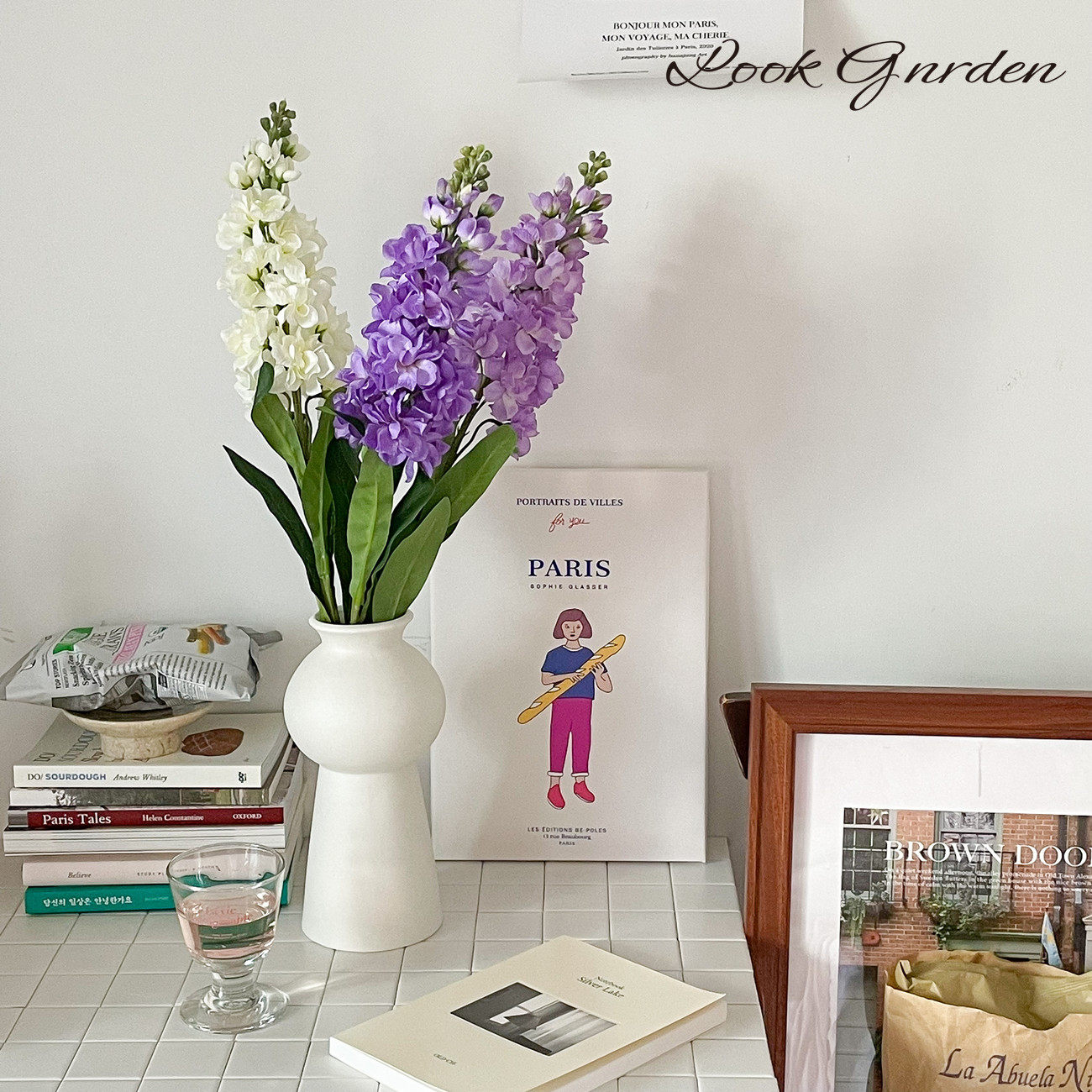 仿真花假花风信子飞燕草装饰花束