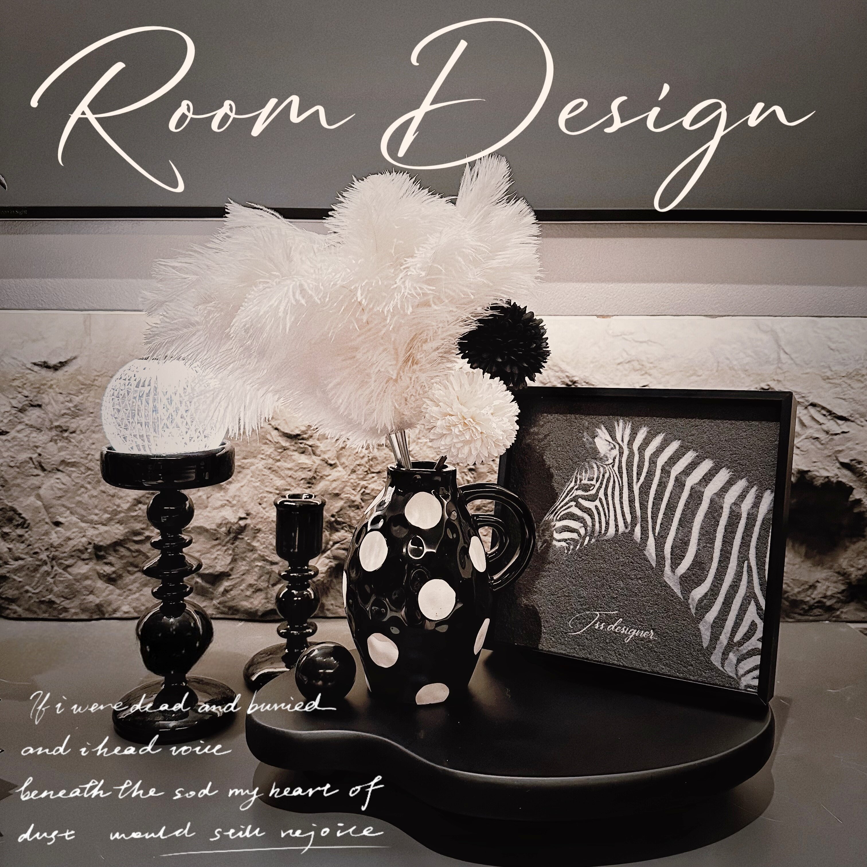 【好看又实用】鸵鸟毛掸子仿真花