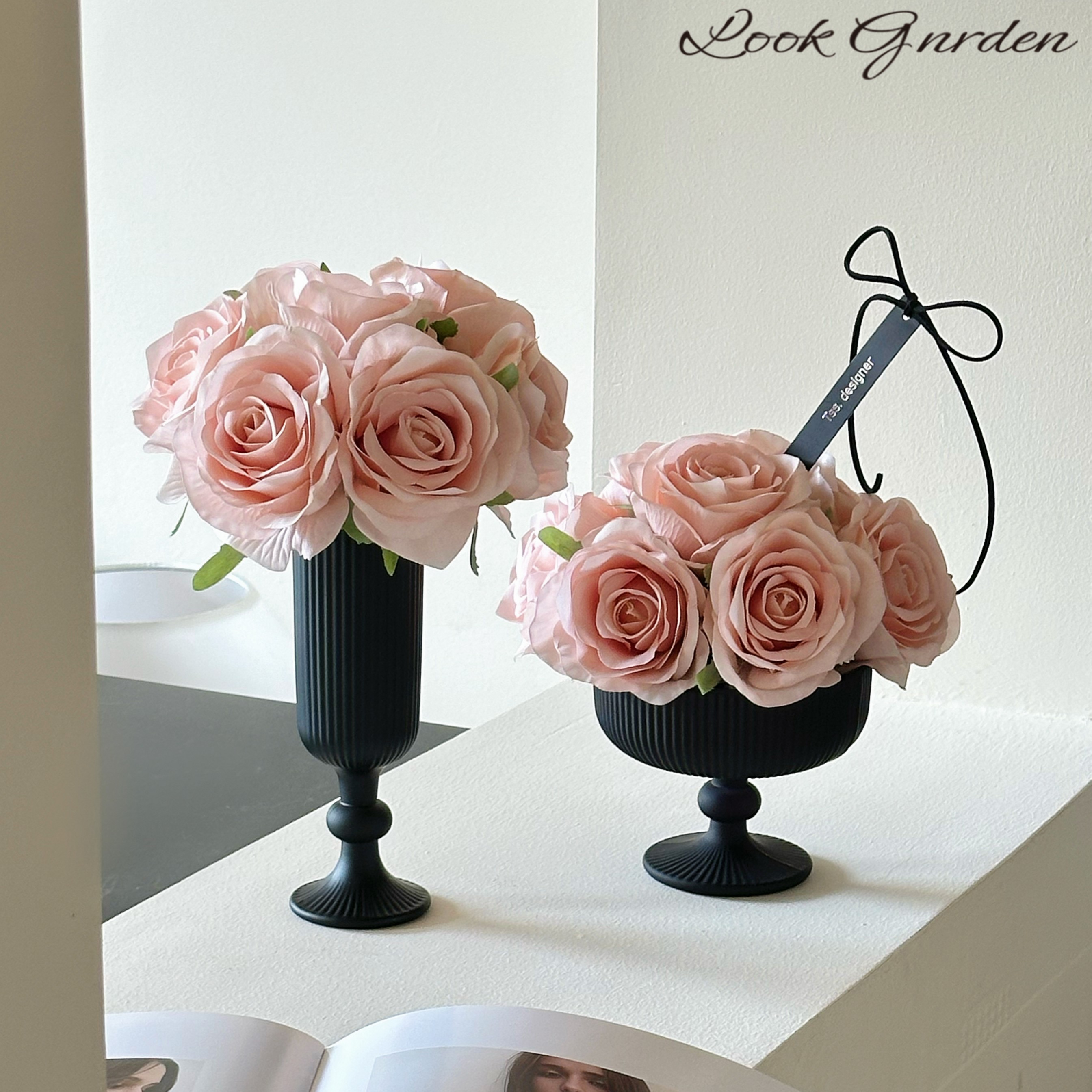 仿真花香薰法式高级感玫瑰花