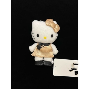 中古旗袍hellokitty公仔可爱kt毛绒玩具凯蒂猫玩偶书包背包挂饰