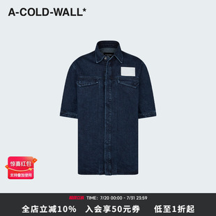 外套短袖 ACWMSH135 丹寧牛仔襯衫 短袖 限時直降 ACW春夏男女同款