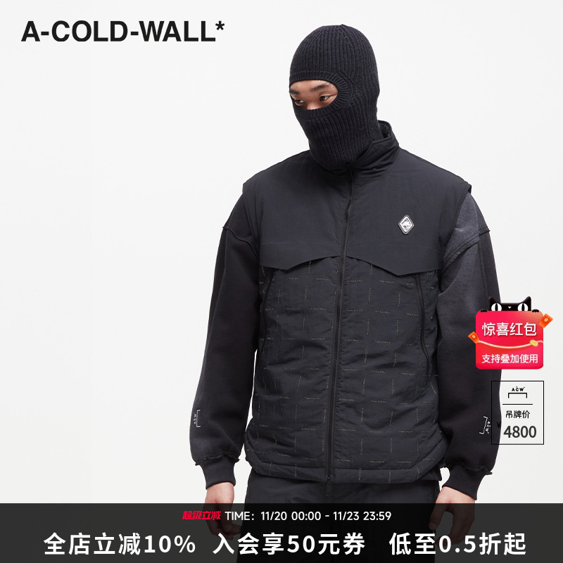 官方坎肩印花立领休闲马甲