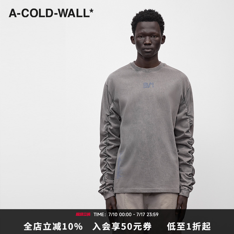 【折扣】ACOLDWALL春夏男女同款圆领卫衣帽衫薄款做旧ACWMW206