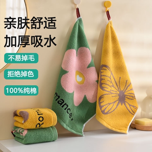 擦汗儿童全棉不易掉色 纯棉大方巾家用洗脸吸水小毛巾擦手巾可挂式