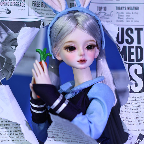 疯狂动物城2系列朱迪同款BJD娃娃套装4分少女礼服娃衣带妆mjd整娃