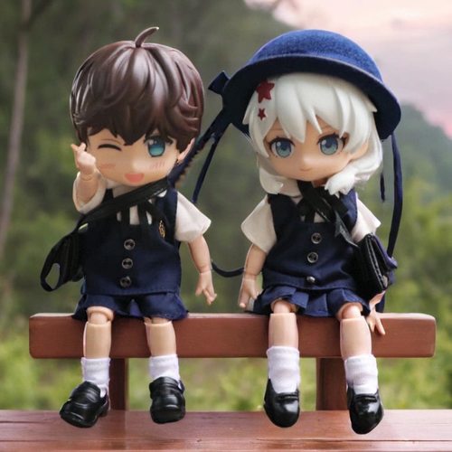 ob11娃衣日式幼儿园套装制服gsc