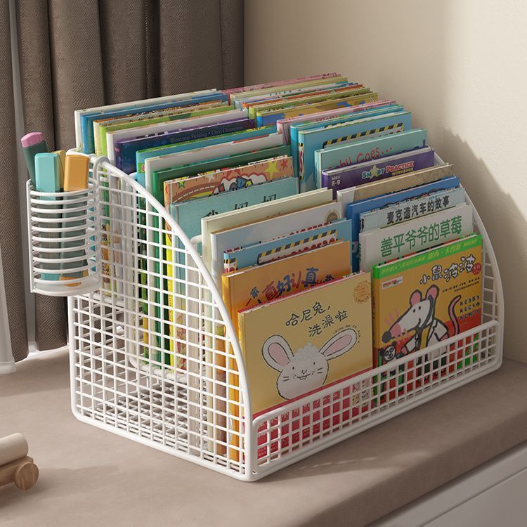 绘本架儿童桌上收纳盒牛津树飘窗书桌上桌面书本书籍整理神器宝宝