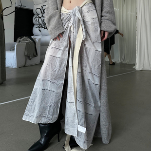 字母印花衬裙叠穿神器高级围布半身裙女 0120摩登女郎 Common