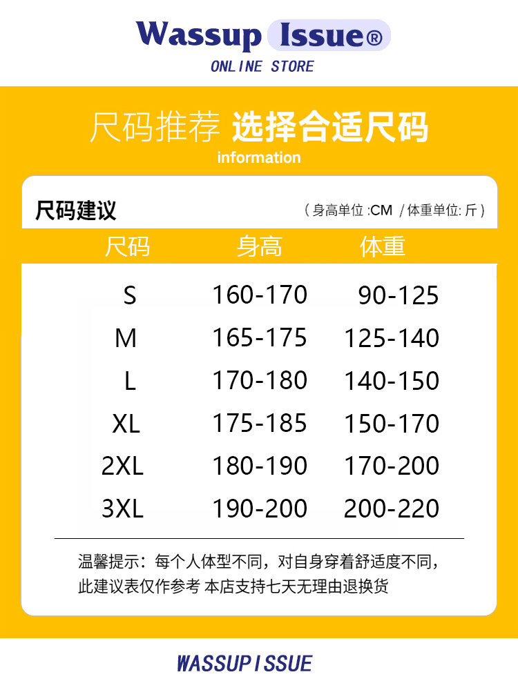 WASSUP ISSUE AMERICAN DOWN COTTON JACKET MENS BREAD CLOTHES 2024 NEW JACKET LOOSE TIDE BRAND COTTON CLOTHES MEN