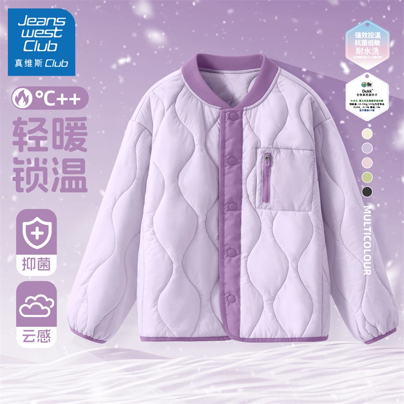 真维斯club女童棉外套2025新款