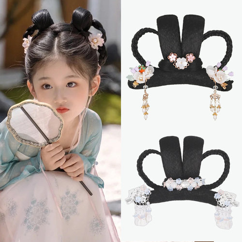 儿童古风假发芊芊汉服多款