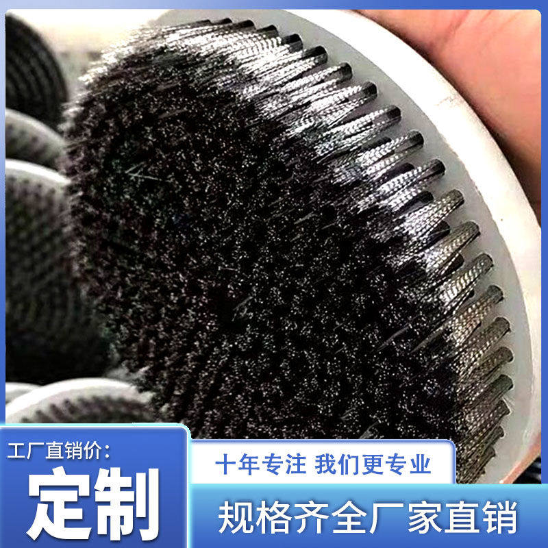 工业毛刷辊清洗机尼龙丝轮圆盘式除尘除铁屑抛光打磨去污清洁设备