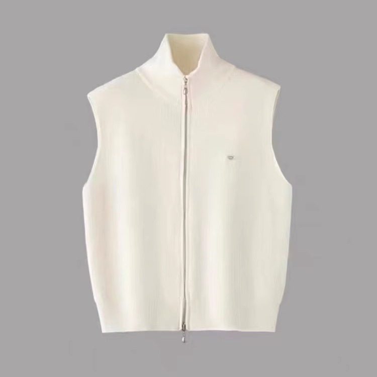 【叠穿计划】大洪官方经典款双拉链叠穿针织马甲秋冬两穿无袖背心