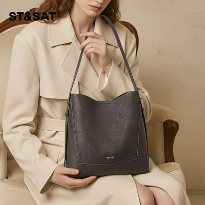 星期六水桶包女大容量单肩斜挎包