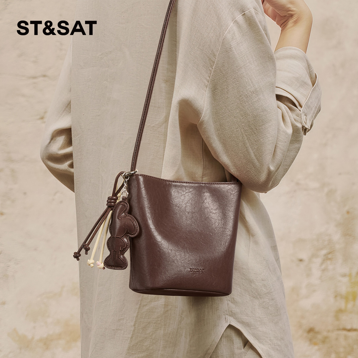 星期六女包小水桶包单肩包斜挎包