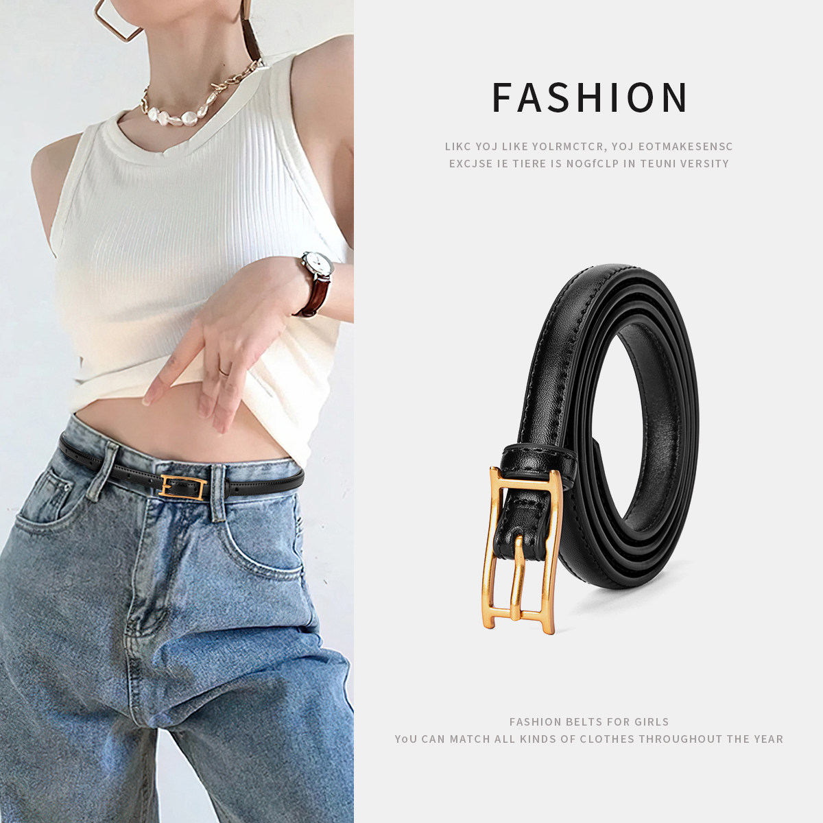 星期六经典皮带休闲百搭针扣女士2025新款腰带配连衣裙牛仔裤腰带,服饰配件/皮带/帽子/围巾,腰带/皮带/腰链,淘宝优惠券,粉丝福利购,淘宝优惠卷