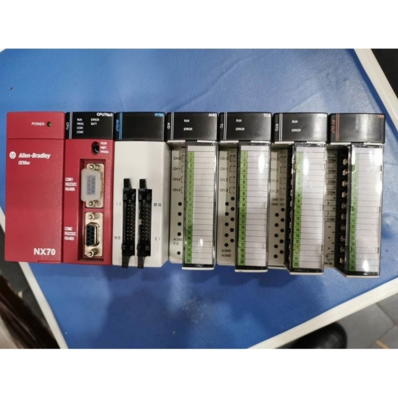 * NX70-POWER2/CPU70P2/2002-AI4C/TC4/Y8R/CCU/AO2V/RTD4 RS PLC