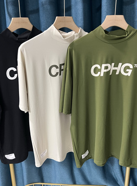 29L008  日本高尔夫24男士夏季新品薄款短袖华夫格小高领店长推荐