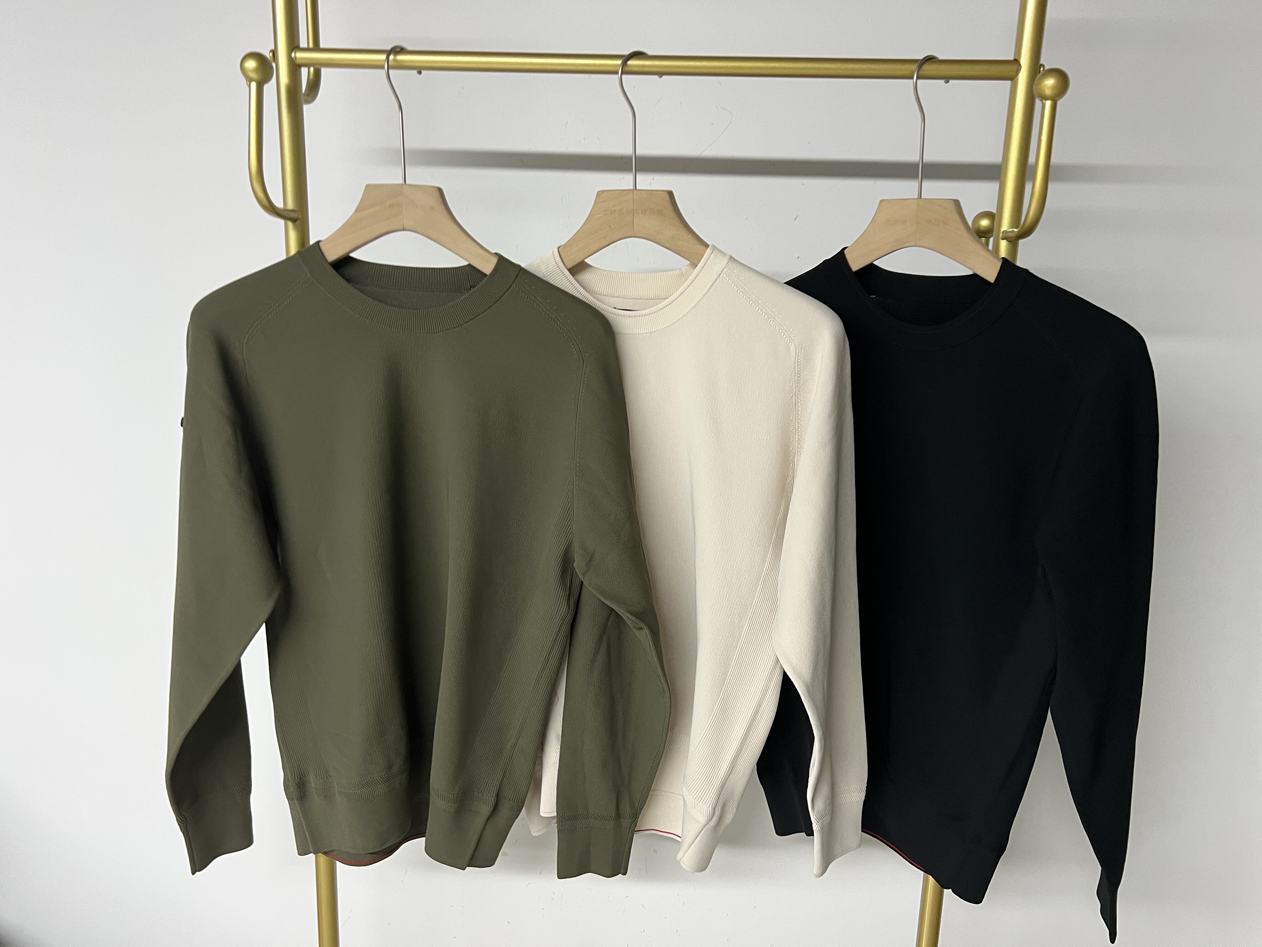 23204 日本潮牌BRI高尔夫男士服装春秋新款针织圆领针织运动衫